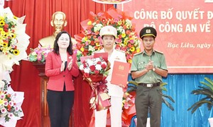 Công an tỉnh Bạc Liêu có tân Phó giám đốc